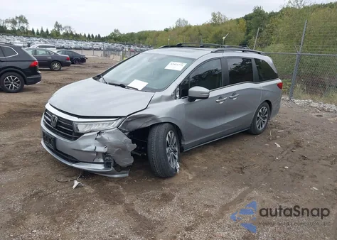 2021 Honda Odyssey Ex-L from USA, damaged, VIN 5FNRL6H75MB042545